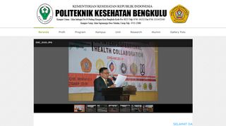 
                            3. Selamat Datang di Web Poltekkes Kemenkes Bengkulu