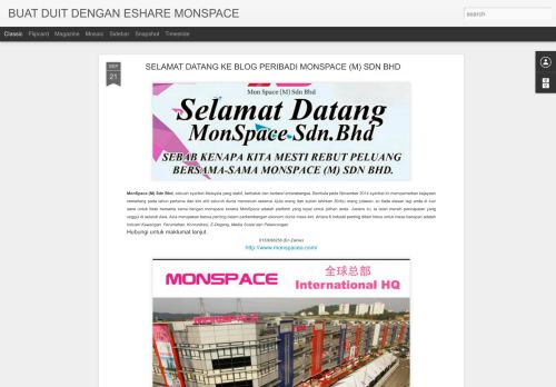 
                            10. SELAMAT DATANG KE BLOG PERIBADI MONSPACE (M) ...