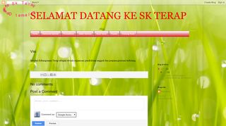 
                            11. SELAMAT DATANG KE SK TERAP: Visi