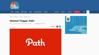 
                            4. Selamat Tinggal, Path! - CNBC Indonesia