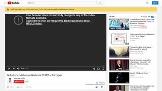 
                            6. Selbstverwirklichungs-Akademie START in 65 Tagen - YouTube