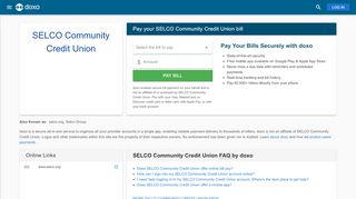 
                            13. SELCO Community Credit Union: Login, Bill Pay, Customer Service ...