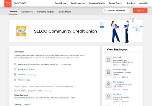 
                            7. SELCO Community Credit Union | ZoomInfo.com