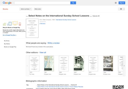 
                            10. ... Select Notes on the International Sunday School Lessons ...