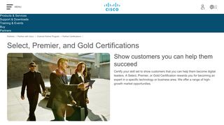 
                            10. Select, Premier, Gold - Certifications - Cisco