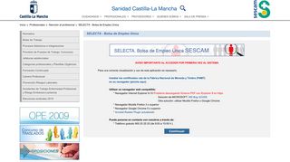 
                            2. SELECTA - Bolsa de Empleo Única | Servicio de Salud de Castilla-La ...