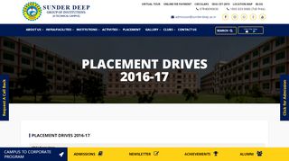 
                            10. Selected Students - Sunder Deep Engineering College