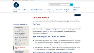 
                            3. Selective Service | USAGov