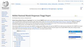 
                            10. Seleksi Nasional Masuk Perguruan Tinggi Negeri - id Wikipedia