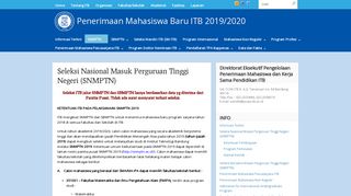 
                            9. Seleksi Nasional Masuk Perguruan Tinggi Negeri (SNMPTN ... - usm-ITB