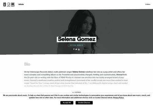 
                            6. Selena Gomez | Interscope Records