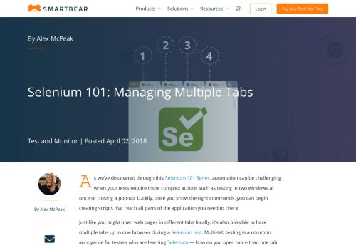 
                            7. Selenium 101: Managing Multiple Tabs | CrossBrowserTesting.com
