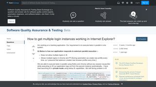 
                            1. selenium - How to get multiple login instances working in Internet ...
