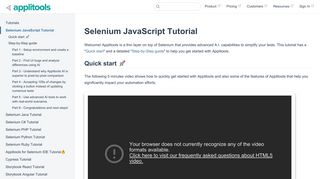 
                            7. Selenium JavaScript Tutorial - Applitools