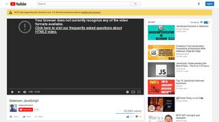 
                            11. Selenium JavaScript - YouTube