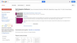 
                            12. Self-Adaptive Software: Second International Workshop, IWSAS 2001, ...