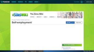 
                            12. Self-employment | The Sims Wiki | FANDOM powered by Wikia