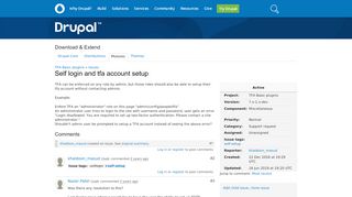 
                            8. Self login and tfa account setup [#2838432] | Drupal.org