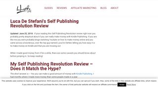 
                            9. Self Publishing Revolution Review 2018 – Is Luca De Stefani's Course ...