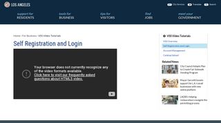 
                            1. Self Registration and Login | City of Los Angeles