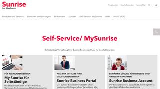 
                            8. Self-Service and MySunrise