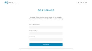 
                            3. Self service - MF Group