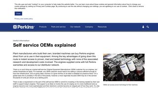 
                            13. Self service OEMs explained | Perkins Engines