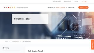 
                            8. Self Service Portal | Chorus Service Provider