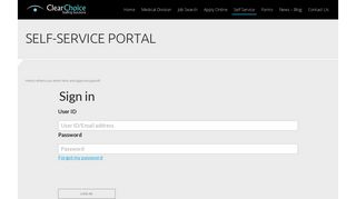 
                            7. Self-Service Portal - Clear Choice Staffing Solutions
