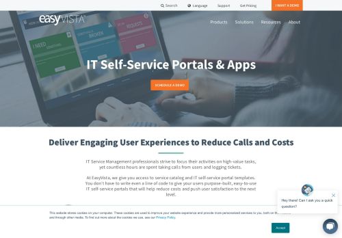 
                            2. Self Service Portal - EasyVista