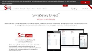 
                            2. Self-Service Portal für Mitarbeiter und Vorgesetzte - SwissSalary Direct