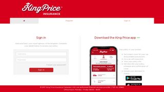 
                            11. Self service portal login - King Price