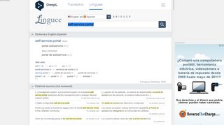 
                            13. self-service portal - Spanish translation – Linguee