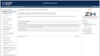 
                            12. Self Service Portal - TU Dresden