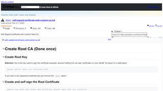 
                            9. Self Signed Certificate with Custom Root CA · GitHub