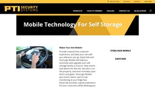
                            1. Self Storage Mobile Apps - PTI Security Systems