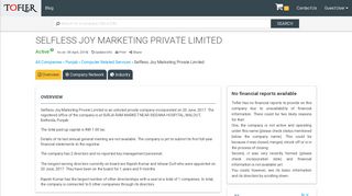 
                            4. Selfless Joy Marketing Private Limited - Financial Reports, Balance ...