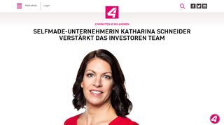 
                            9. Selfmade-Unternehmerin Katharina Schneider verstärkt das ... - Puls 4