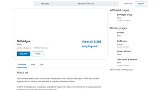 
                            9. Selfridges | LinkedIn