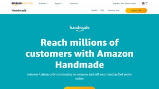 
                            2. Sell Handcrafted Products on Amazon Handmade | Amazon.com