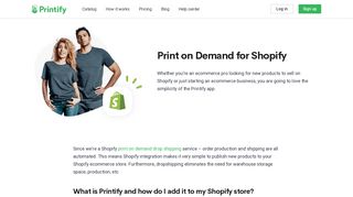 
                            12. Sell on Shopify Print on Demand Drop Shipping with Printify