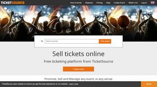 
                            12. Sell Tickets Online | Free Event Ticketing with TicketSource