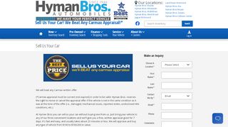 
                            9. Sell Us Your Car | Hyman Bros. Automobiles