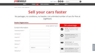 
                            12. Sell your car at Zigwheels.com