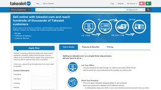 
                            2. Sell your products online | Seller Solution | takealot.com
