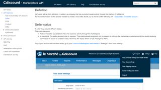 
                            3. Seller – Cdiscount – Marketplace - Cdiscount Open API