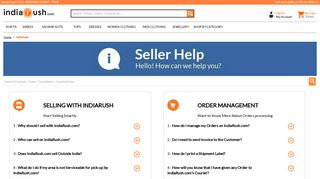
                            4. Seller Help - Indiarush