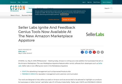 
                            5. Seller Labs Ignite And Feedback Genius Tools Now Available At The ...