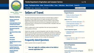 
                            11. Sellers of Travel - Florida Department of Agriculture & Consumer ...