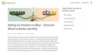 
                            10. Selling on Amazon vs eBay - Discover Which is Better and Why ...